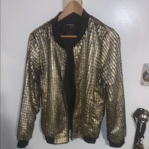 Comme Gold Bomber Jacket Yetta from the Nanny Cosplay